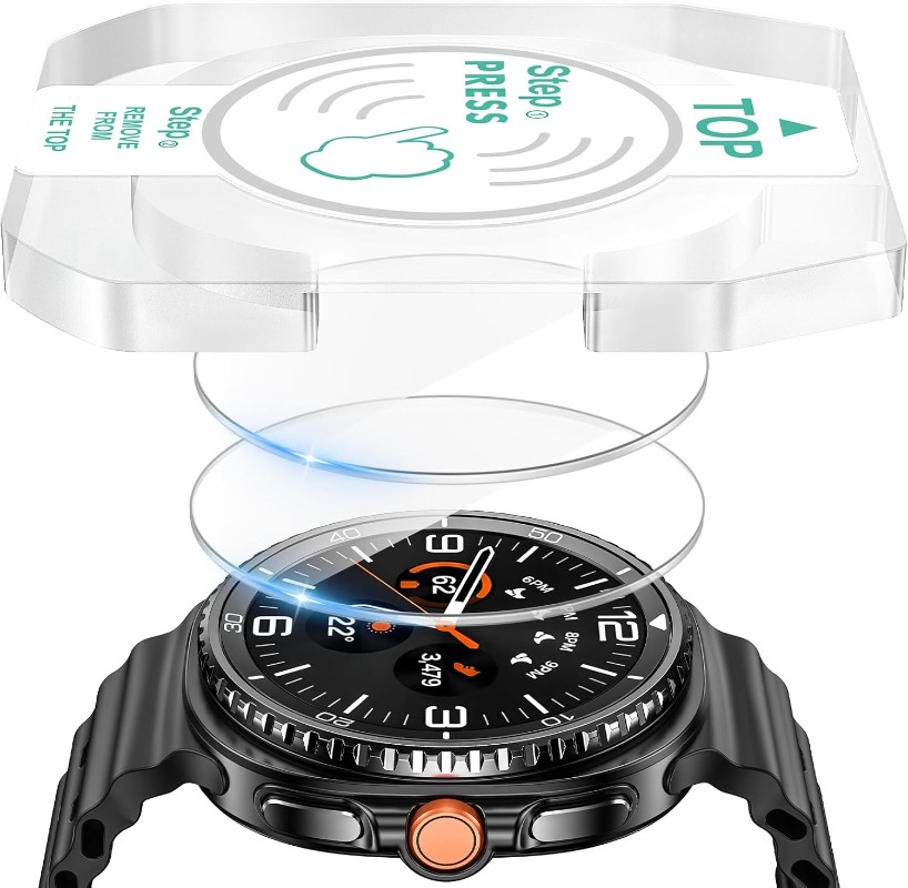 Samsung Smartwatch Ultra Accessories - Protecteur d'écran anti-rayures, 2 pièces, en