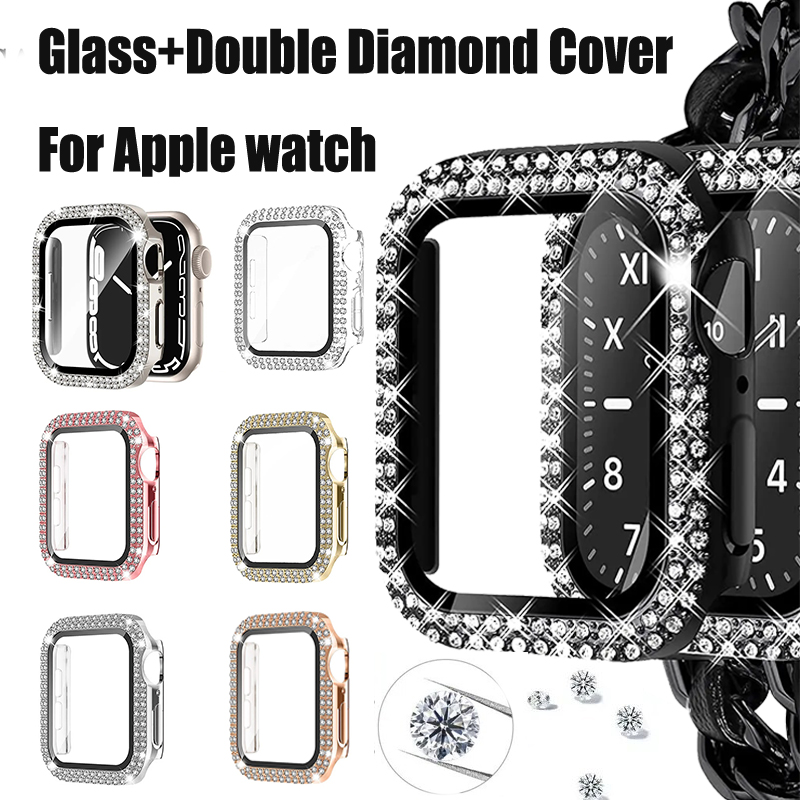 Smartwatch Straps & Accessories - Verre + couvercle en diamant pour