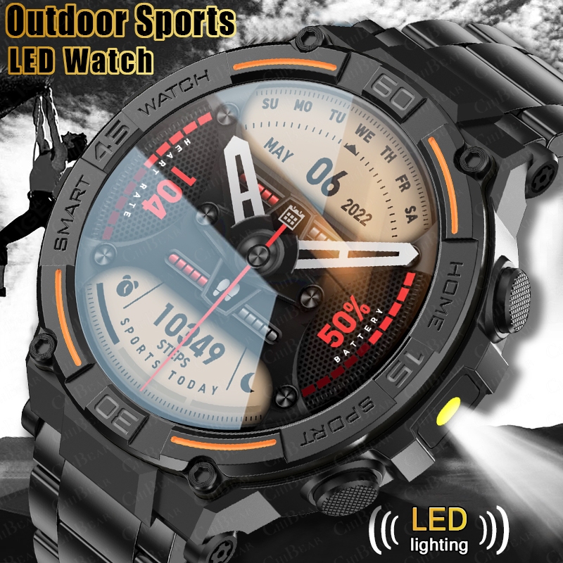 Smartwatch Face - Montre connectée militaire robuste pour hommes,