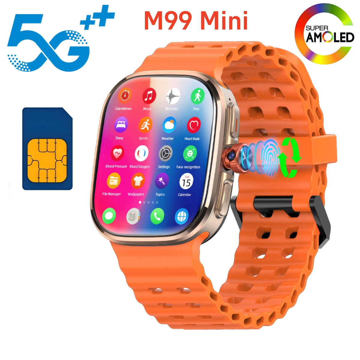 Montre connectée M99 Mini 5G A - Smartwatch Face avis et prix