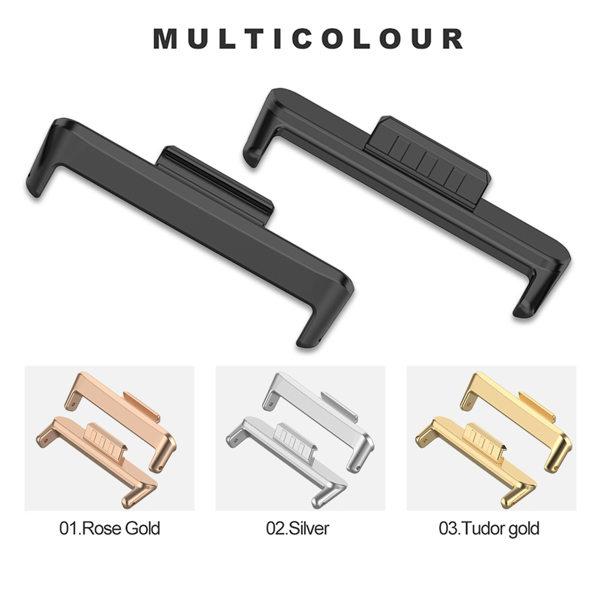 1 paire de connecteurs métalli - Huawei Smartwatch Accessories avis et prix