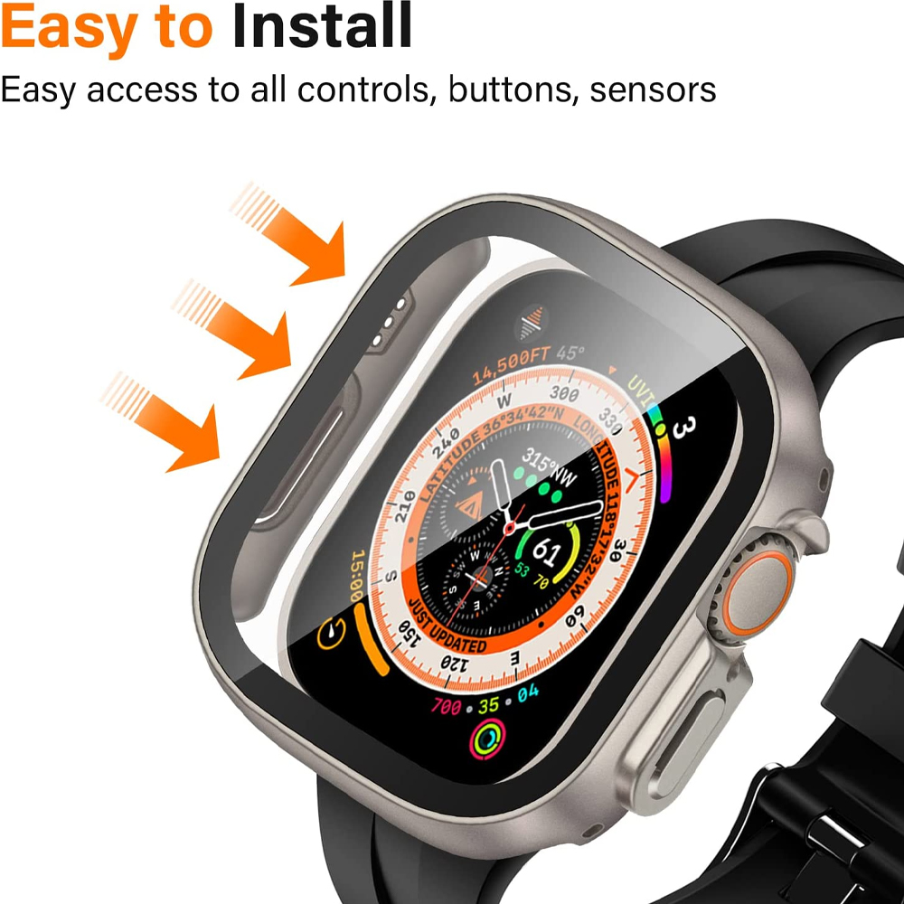 Verre + boîtier pour Apple Wat - Smartwatch Straps & Accessories avis et prix