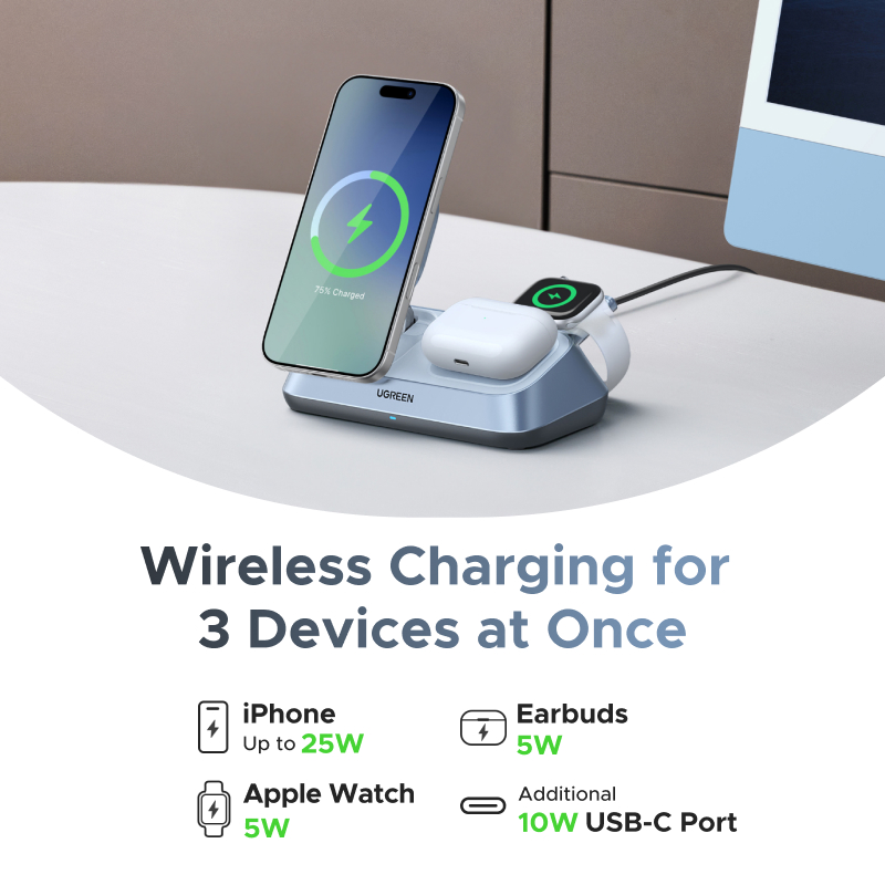 UGREEN Qi2 25W MAX support de  - Wireless Charger Watch avis et prix