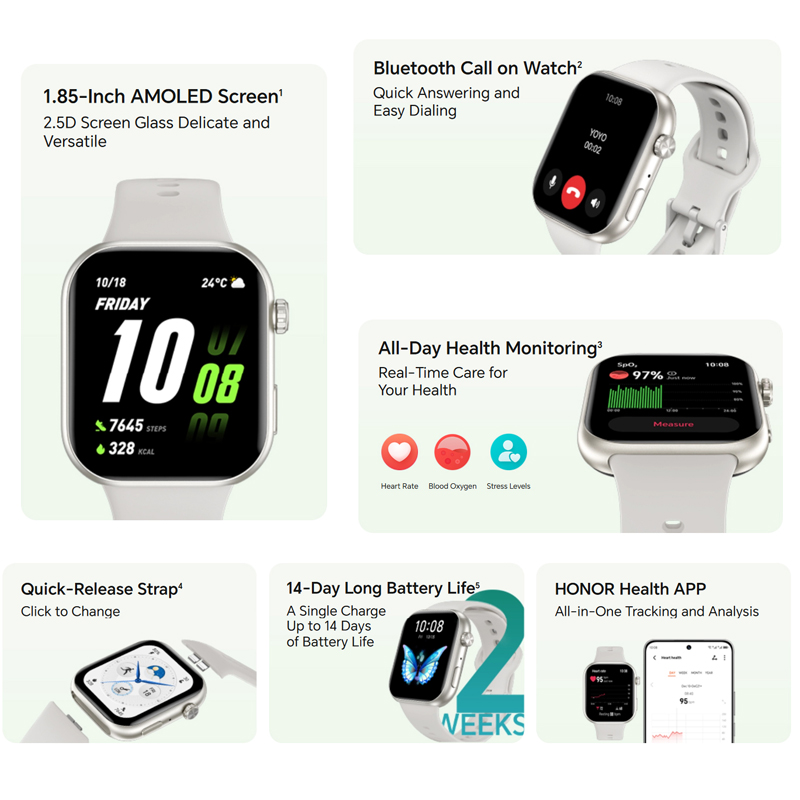 Montre connectée HONOR CHOICE  - Smartwatch Face avis et prix